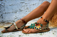 Load image into Gallery viewer, Roman Flower Handcrafted Sandals