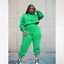 Load image into Gallery viewer, Pink &amp; Green Jogger Set
